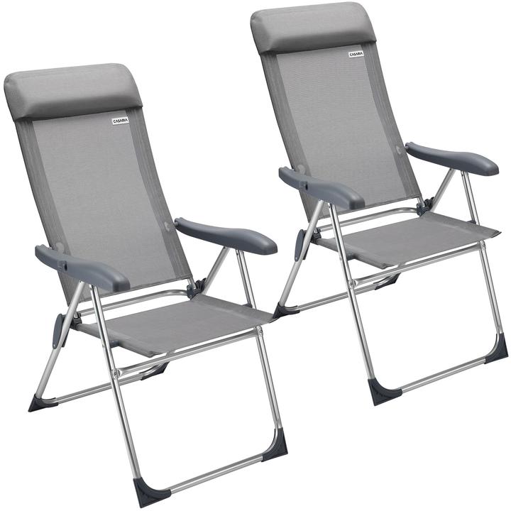 Casaria Ensemble de 2 chaises de jardin