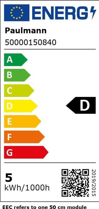 Energie-Label Paulmann Pro Strip Silver P150 (Neutralweiss, 500 cm, Indoor)