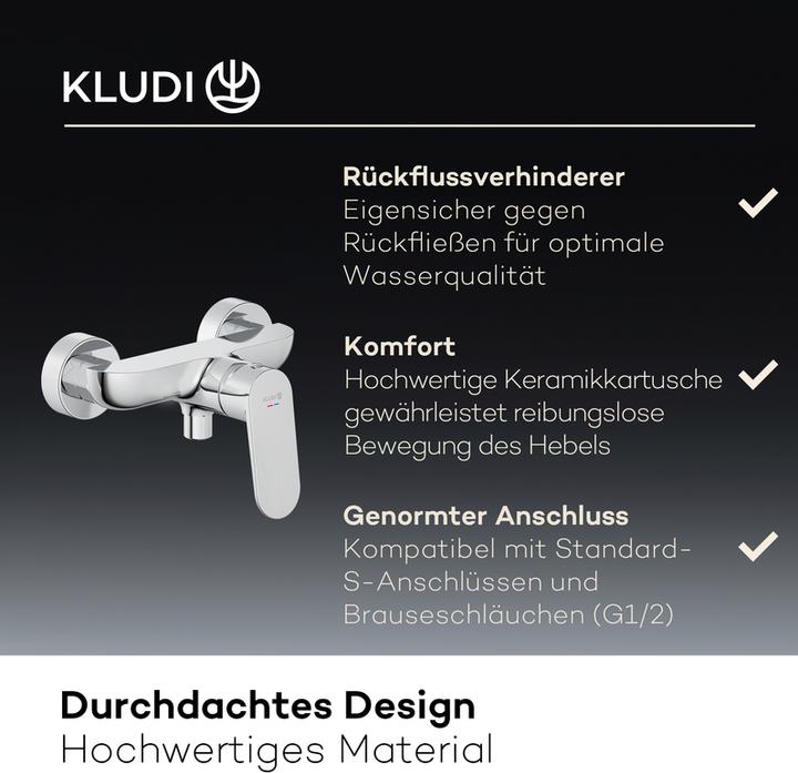Produktbild Kludi X1 Duscharmatur Aufputz, Brause-Einhandmischer