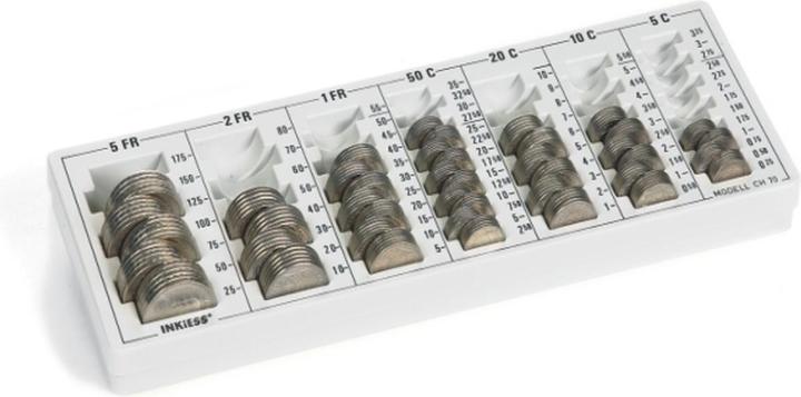 Produktbild Inkiess Kasse Minicoin CH 70 (Schweiz) lichtgrau