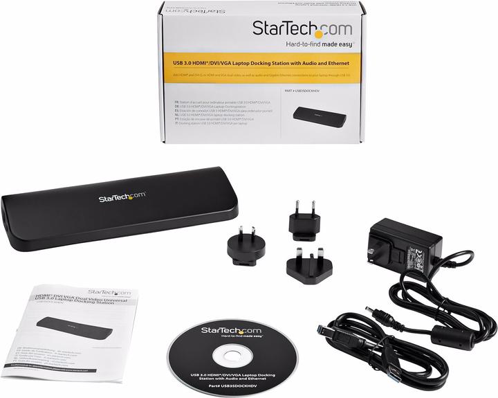Produktbild StarTech Usb3sdockhdv (USB-B, 1 Ports)