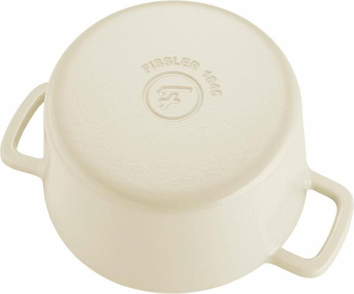 Produktbild Fissler Bräter Gusseisen rund, Elfenbein weiss (24 cm, Bräter + Schmortopf, Gusseisen)