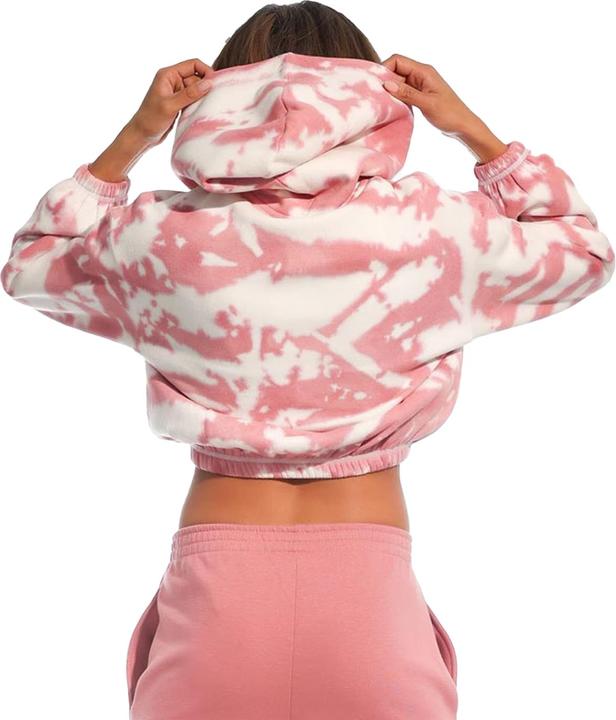 Immagine prodotto Light and Shade Felpa Corta con Cappuccio Tie Dye Donna (XS)
