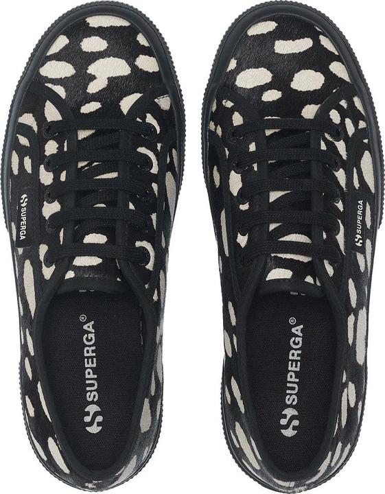 Actual product image Superga Womens/Ladies 2750 Dalmatian Print Cowhide Leather Trainers (42)