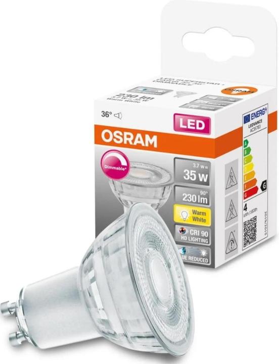 Produktbild Osram Reflektor (GU10, 3.70 W, 230 lm, 6 x, G)