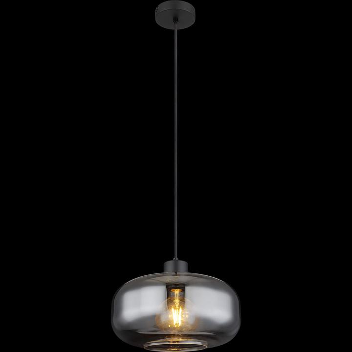 Produktbild Globo Hängeleuchte Giuseppe schwarz matt 1xE27 (E27)