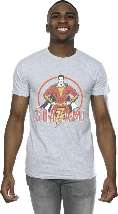 Immagine prodotto Shazam Retro Circle Distressed Maglietta Uomo (4XL)