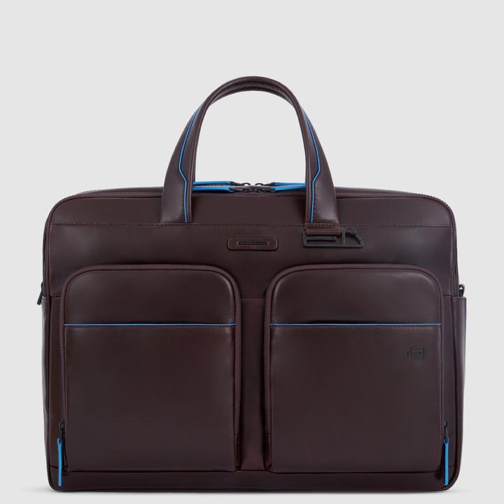 Produktbild Piquadro Black Square - Aktentasche aus Leder mit Laptopfach 15.6" (15.60")