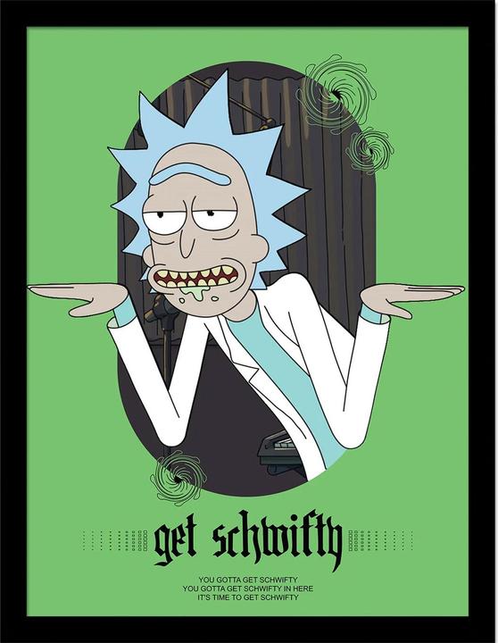 Produktbild Rick And Morty Gerahmtes Poster Classrickal Get Schwifty (40 x 30 cm)