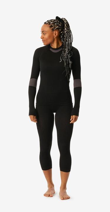 Actual product image Wedze Women's functional ski underwear seamless shirt - BL500 I-Soft pink/black (S)