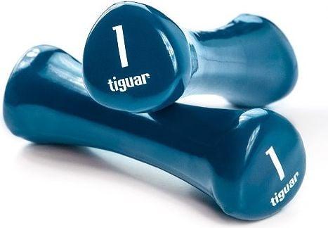 Actual product image Tiguar Vinyl dumbbells (2 x 1 kg)