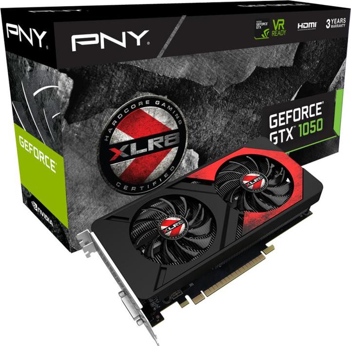 Produktbild PNY GeForce GTX 1050 Ti XLR8 Gaming OC (4 GB)