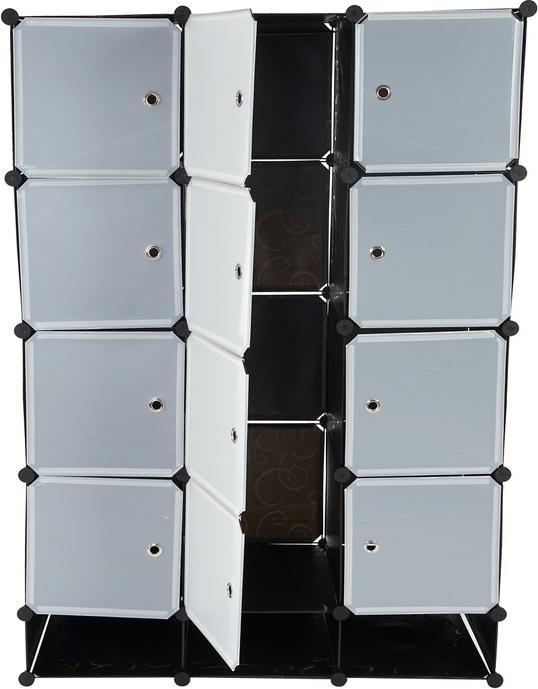Immagine prodotto Swisshandel24 Sistema di scaffalatura Sydney T306, armadio a ripiani senza viti, 8 scatole ciascuna 37x37x47cm