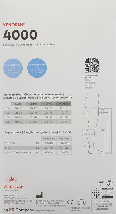 Produktbild Venosan A-GH KKL1 S lang geschlossen black men