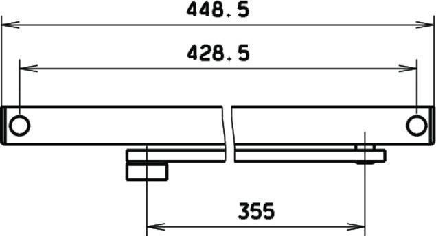 Actual product image Geze Slide rail with lever for TS 3000 V / TS 5000 L (Room door, Entrance door, Wooden door, French window, Indoor)