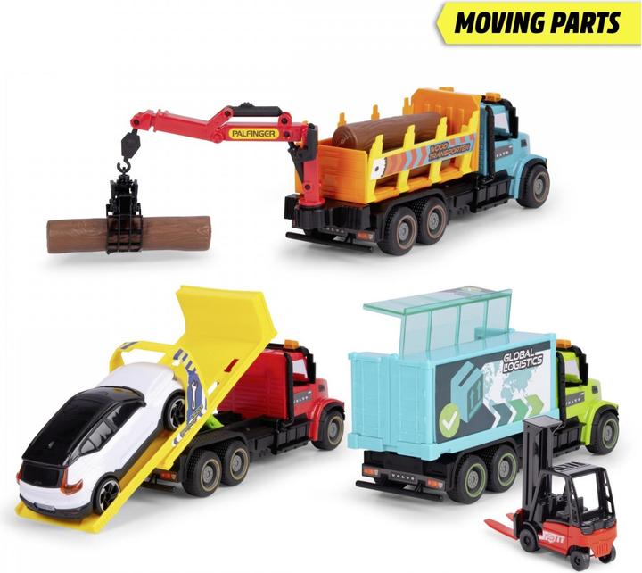 Image du produit Dickie Camions routiers lourds, 3-sort.