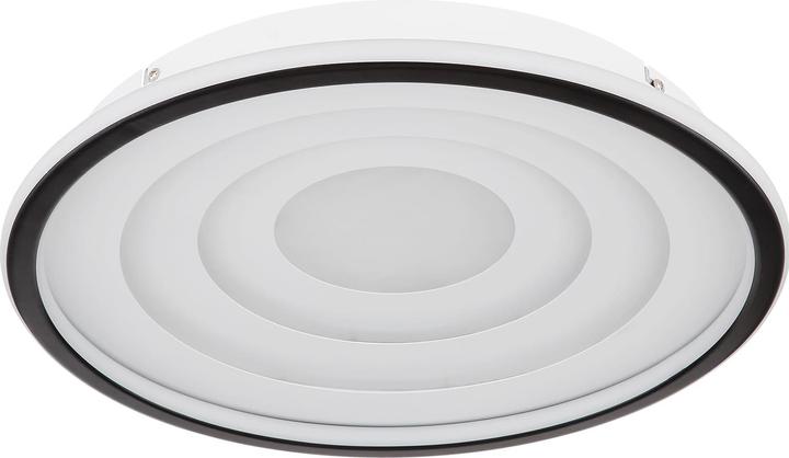 Produktbild Globo Deckenleuchte Foppa weiss schwarz matt LED (1200 lm)