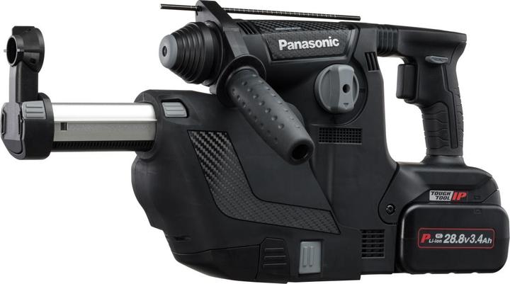 Produktbild Panasonic Akku-Bohrhammer 28.8V mit DCS inkl. 2 x 3,4Ah und Ladegerät in TANOS Systainer (Akkubetrieb)