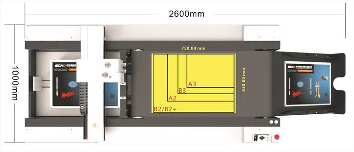 Produktbild Tschudi Büromaschinen Digitalstanze / Schneidplotter T-CUT 12090, Format 120 x 90 cm