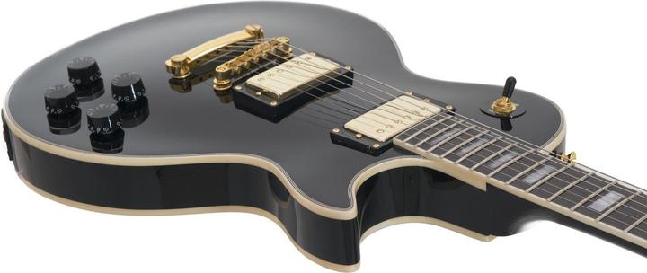 Dimavery LP-530 electric guitar, black/gold (Electric guitar)