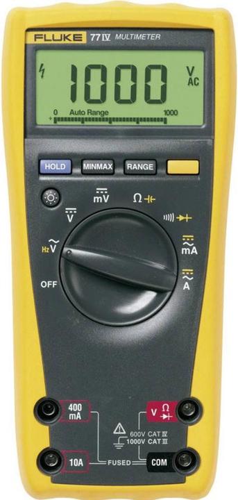 Immagine prodotto Fluke Multimetro digitale 77-4/E (CAT III 1000V, CAT IV 600V)