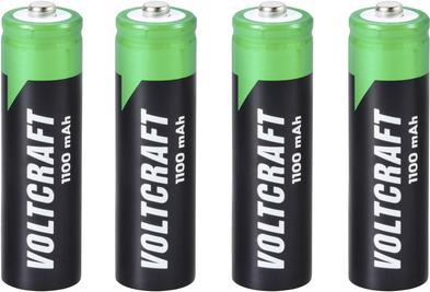 Produktbild Voltcraft HR06 Mignon (AA)-Akku NiMH 1100 mAh 1.2 V 4 St. (4 Stk., AA, 1100 mAh)