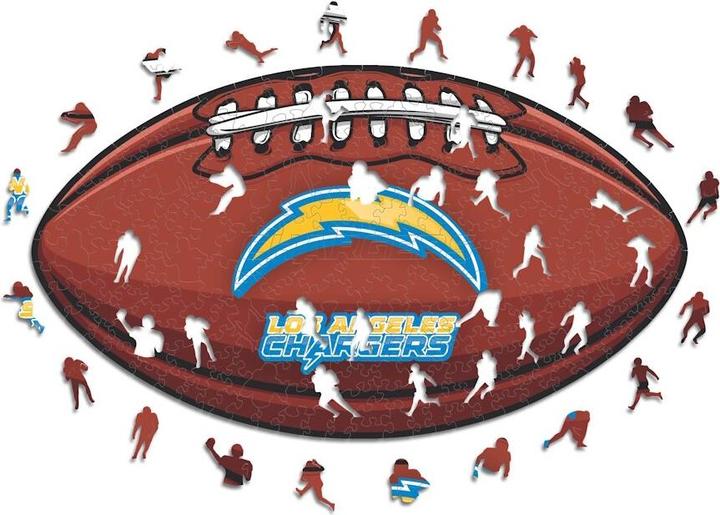 Image du produit Iconic NFL - Los Angeles Chargers– Football avec Logo - Puzzle en bois Taille L (500 pièces) (500 pièces)