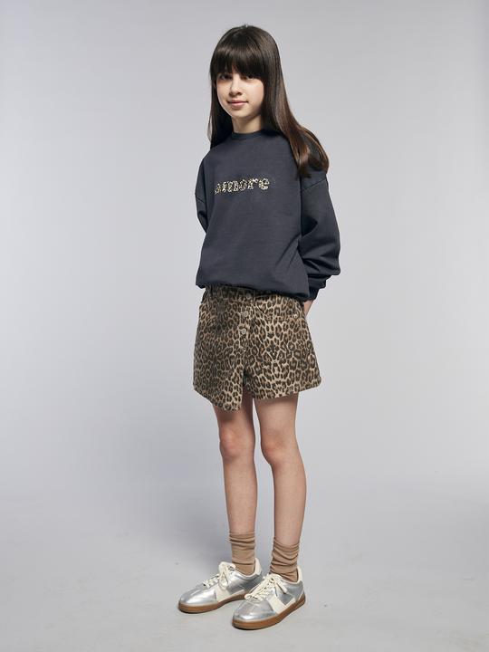 Produktbild Jonen Mädchen Oversized-Sweatshirt mit Leo-Print (128)