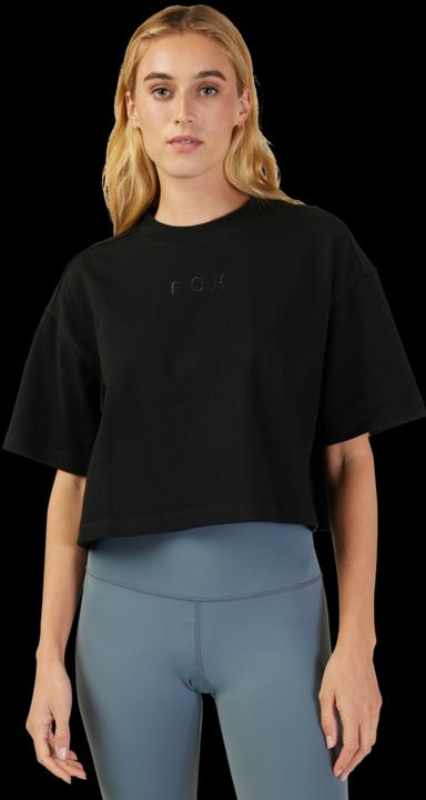 Actual product image Fox Tee 23 W Wordmark Os Crop Blk L (L)