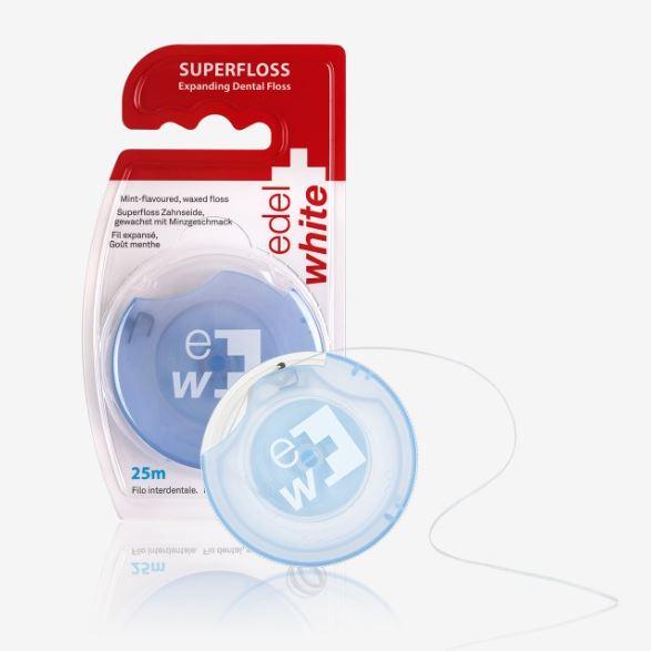 Produktbild Edel + White Expanding Superfloss Zahnseide 25m (25 m)