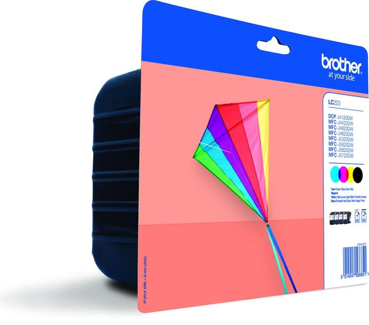 Actual product image Brother LC-223 Value Pack (M, C, Y, FC)