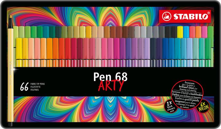 Image du produit STABILO Pen 68 (66 couleurs, 66 x)
