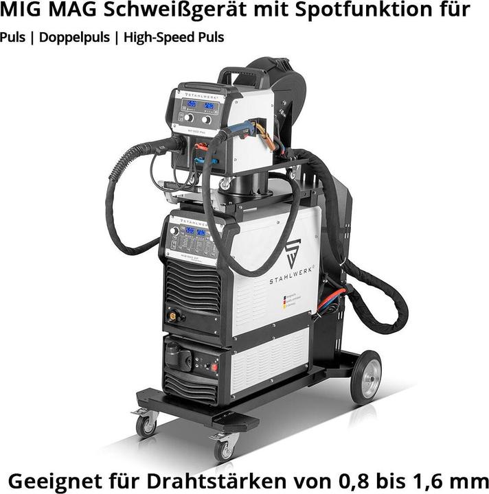 Produktbild Stahlwerk Industrie-Schweissgerät MIG MAG 500 DP IGBT Inverter mit 500 Ampere