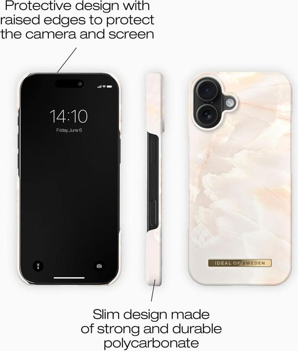 Produktbild iDeal Of Sweden Magsafe Designer Hard-Cover Rose Pearl Marble (Apple iPhone 16)