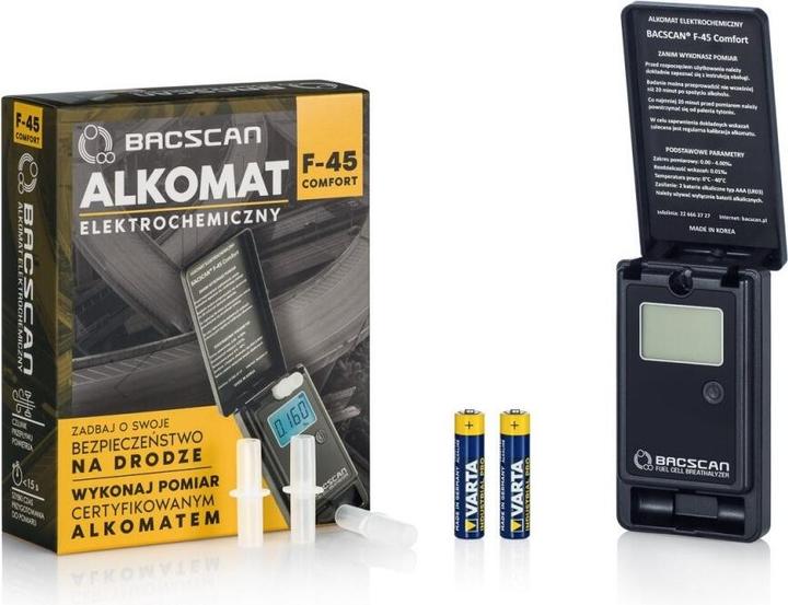 Produktbild Bacscan F-45 COMFORT electrochemical breathalyzer