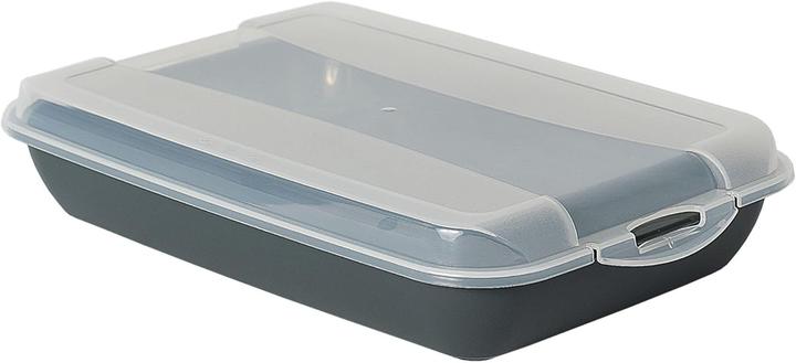 Produktbild Novaliv Anthrazit Premium Aufschnittbox mit Transparentem Deckel, Frischhaltedosen für Wurst & Käse