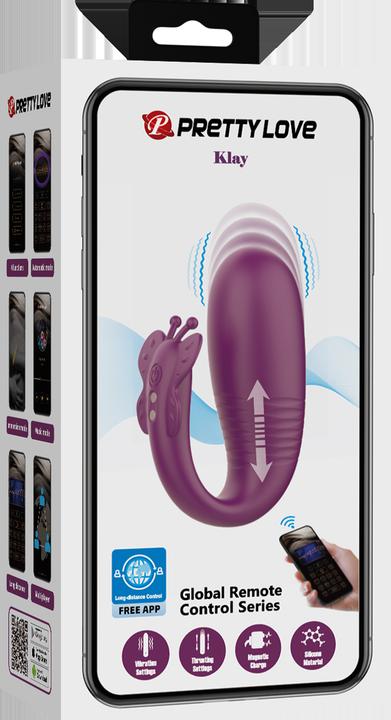 Actual product image Pretty Love Klay - Thrusting Egg Vibrator (App gesteuert) - Lila