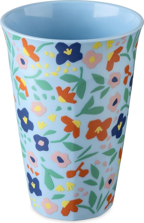 Produktbild Koziol Trinkbecher Nora L Blooms 450 ml, 1 Stück, Sweet Blue (0.45 l, 1 x)