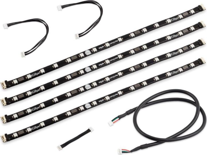 Produktbild Aqua Computer RGBpx Beleuchtungsset für PC-Gehäuse, 60 adressierbare LEDs (RGB)