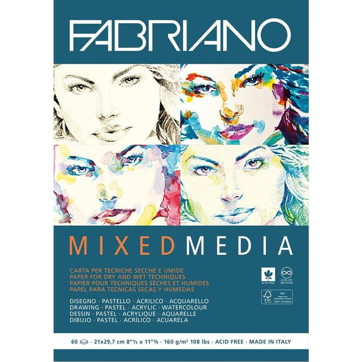 Immagine prodotto Fabriano Blocco per pittura Mixed Media A4, 60 fogli (A4)