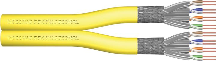 Actual product image Digitus CAT 7A S-FTP installation cable, 1500 MHz B2ca (EN 50575), AWG 22/1, 500 m reel, Dx, Ge (S/FTP, CAT7a, 500 m)