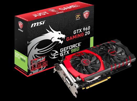 Image du produit MSI GTX 960 Gaming 2G (2 Go)