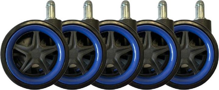 LC-Power Rollen LC-CASTERS-DRIFT 5er Set Blau