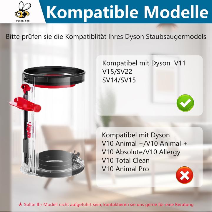Produktbild Flickbee Staubbehälter für Dyson V11/V15 ersetzt 965443-01
