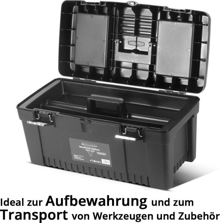 Produktbild Stahlwerk Toolbox Set mit 4 leeren Werkzeugkisten Modul-System Sortimentsboxen
