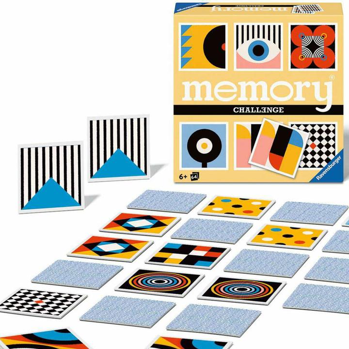 Image du produit Ravensburger Challenge memory® Crazy patterns - 22462 - Le jeu de mémoire mondialement connu avec 32 paires de (Allemand)