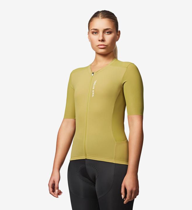 Image du produit Van rysel Maillot de vélo route manches courtes été unisexe - racer 2 khaki (M)