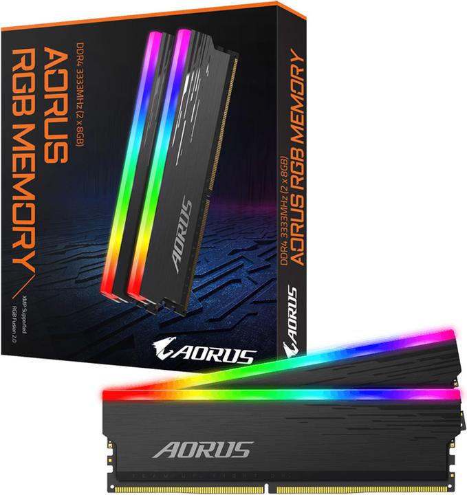 Produktbild Gigabyte Aorus RGB (2 x 8GB, 3333 MHz, DDR4-RAM, DIMM)