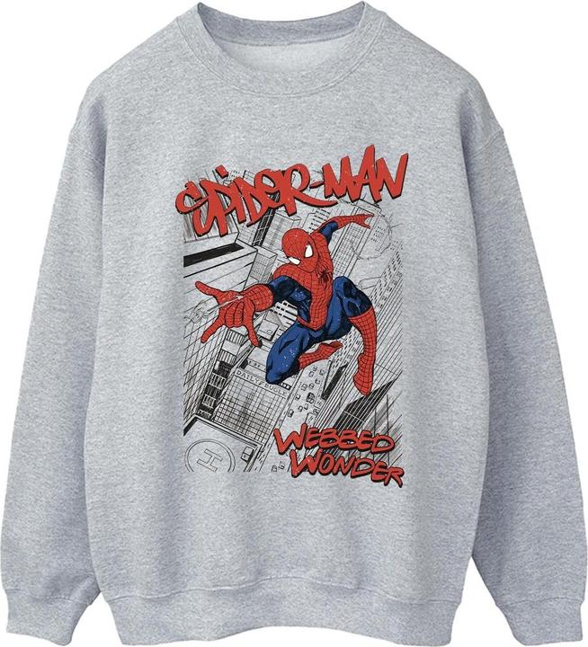 SpiderMan Sketch City Sweatshirt (XXL)
