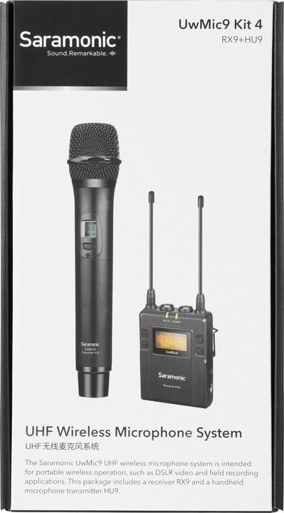 Produktbild Saramonic UwMic9 Kit 4 (RX9 + HU9) Zestaw do bezprzewodowej transmisji dźwięku